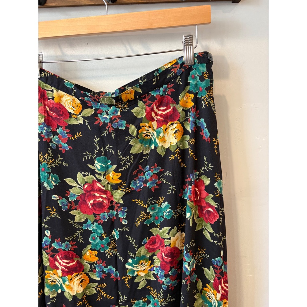 Vintage Diana Marco Floral Maxi Skirt Made in USA - Picture 2 of 6